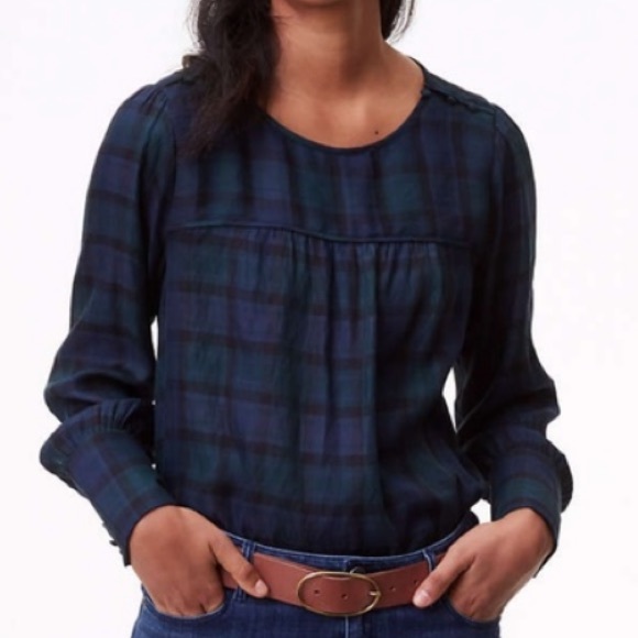 LOFT Tops - Loft Plaid Blouse